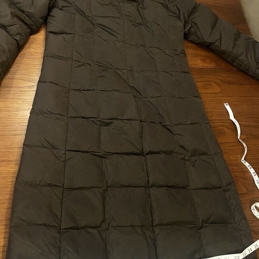 Andrew Marc long puffer coat Brown Goose down filled Small - Picture 8 of 10